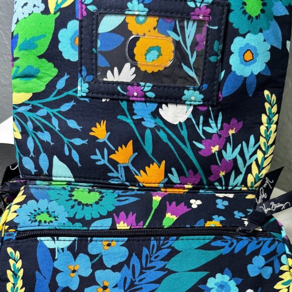 Vera Bradley Midnight Blues Little Flap Hipster Crossbody Bag Retired - Picture 6 of 11